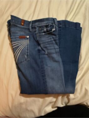 Dark Blue Denim Jeans - Classic Dark Wash